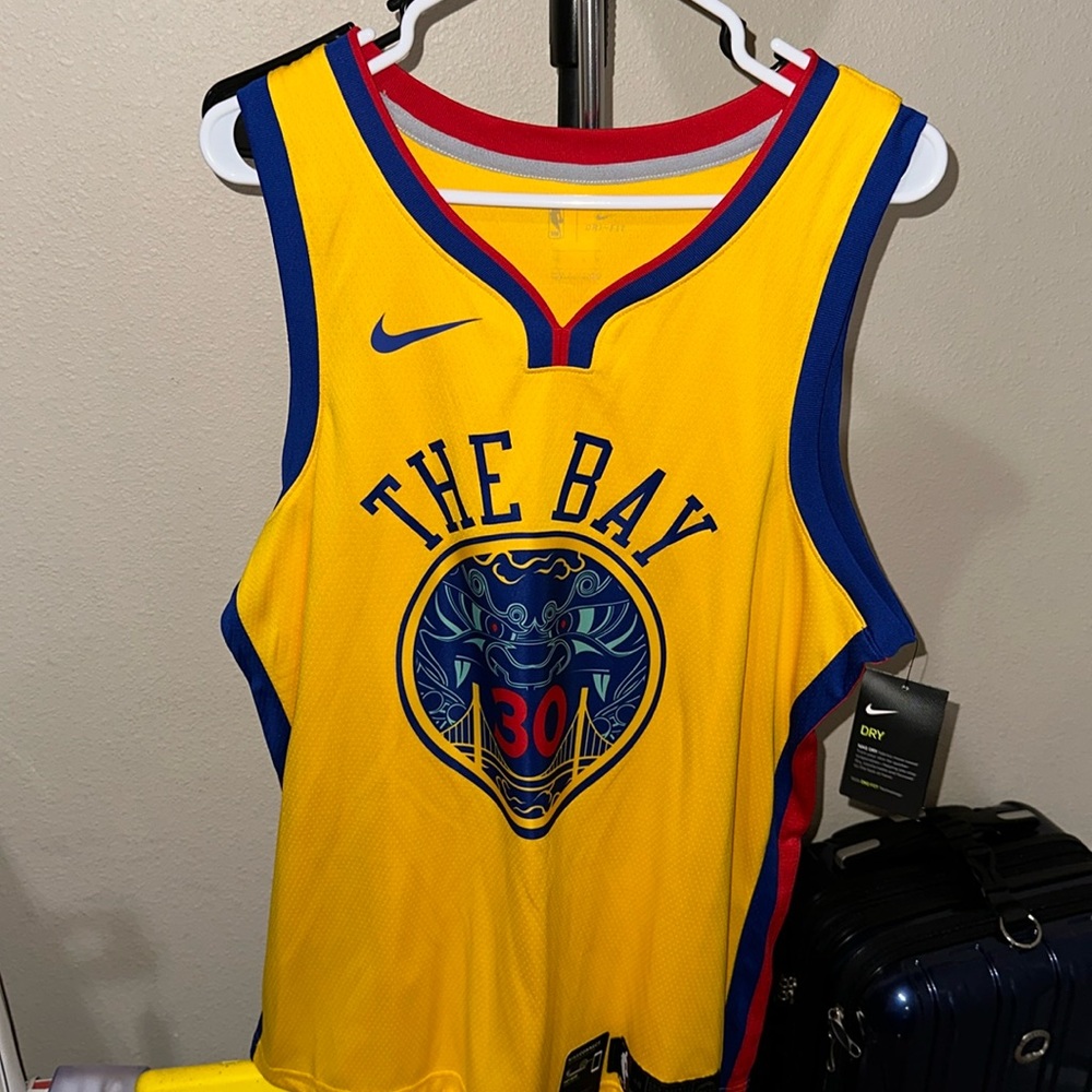 Golden State Warriors Stephen Curry The Bay CNY Chinese New Year Jersey